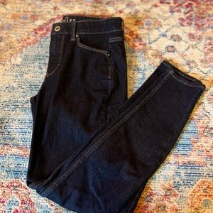 WHBM Dark Wash Sculpt Skinny Jeans